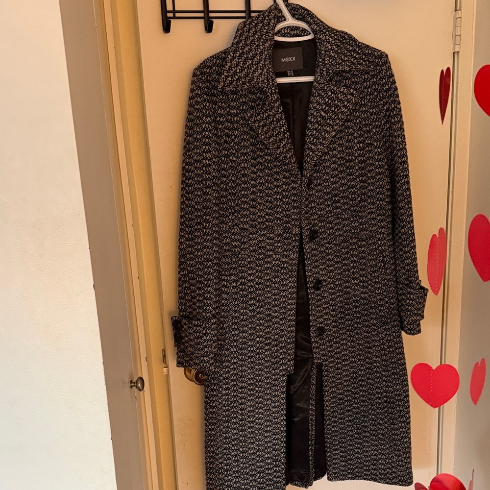 Mexx women's Black and Gray Trench Coat